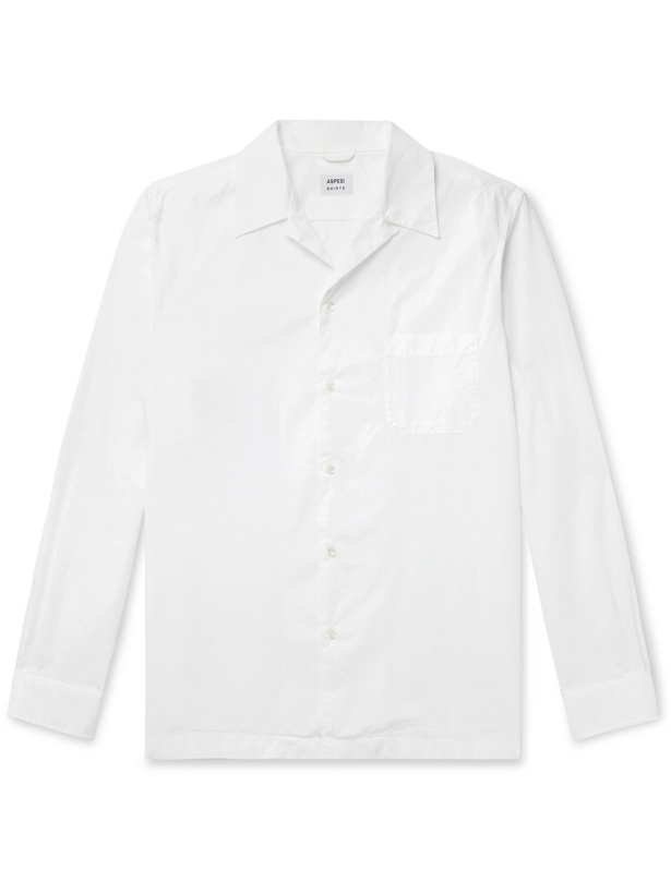 Photo: ASPESI - Camp-Collar Cotton Shirt - White