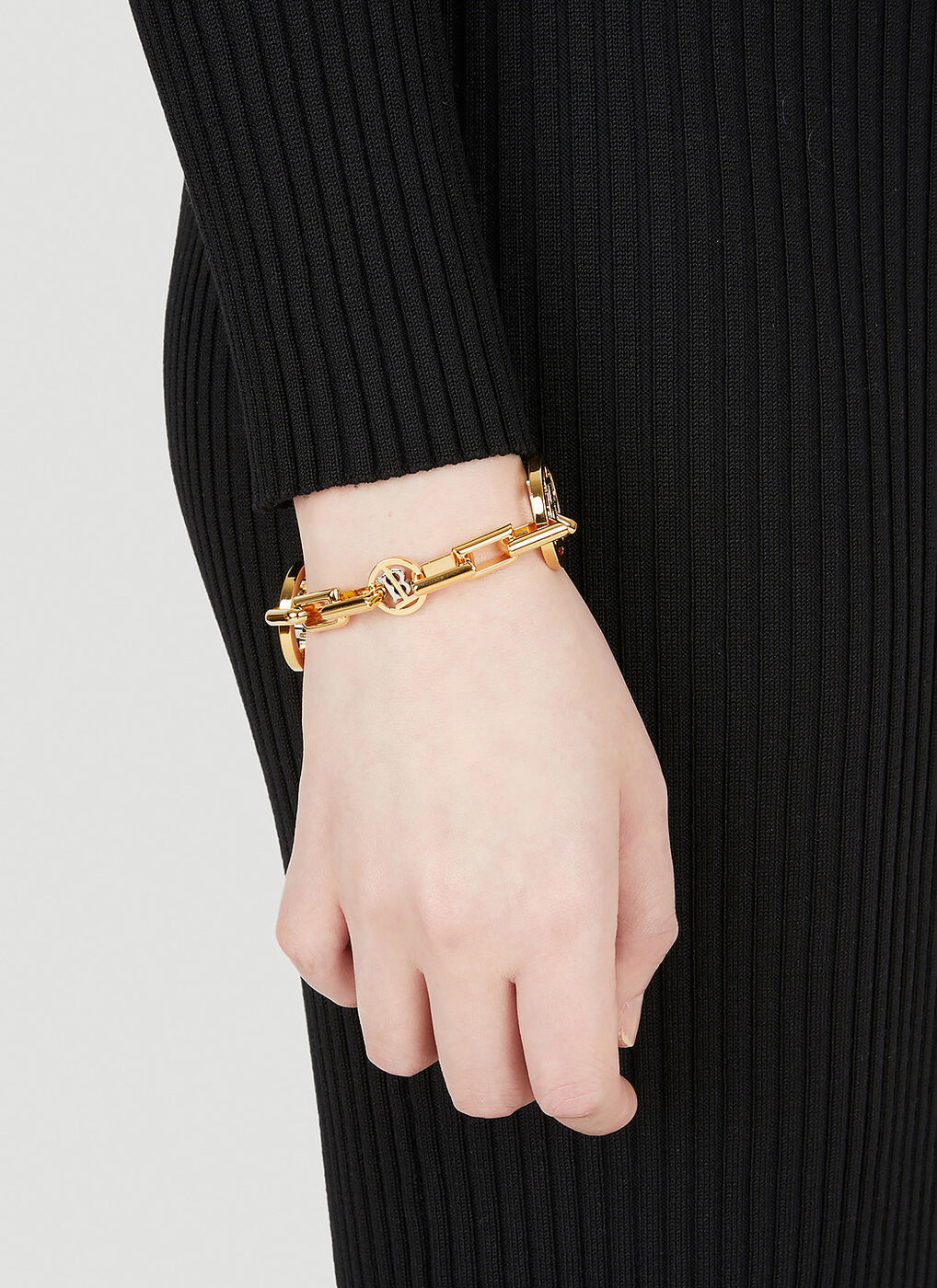 Burberry Monogram Motif Chain-Link Ring