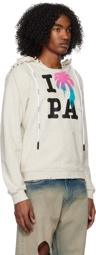 Palm Angels White 'I Love PA' Hoodie