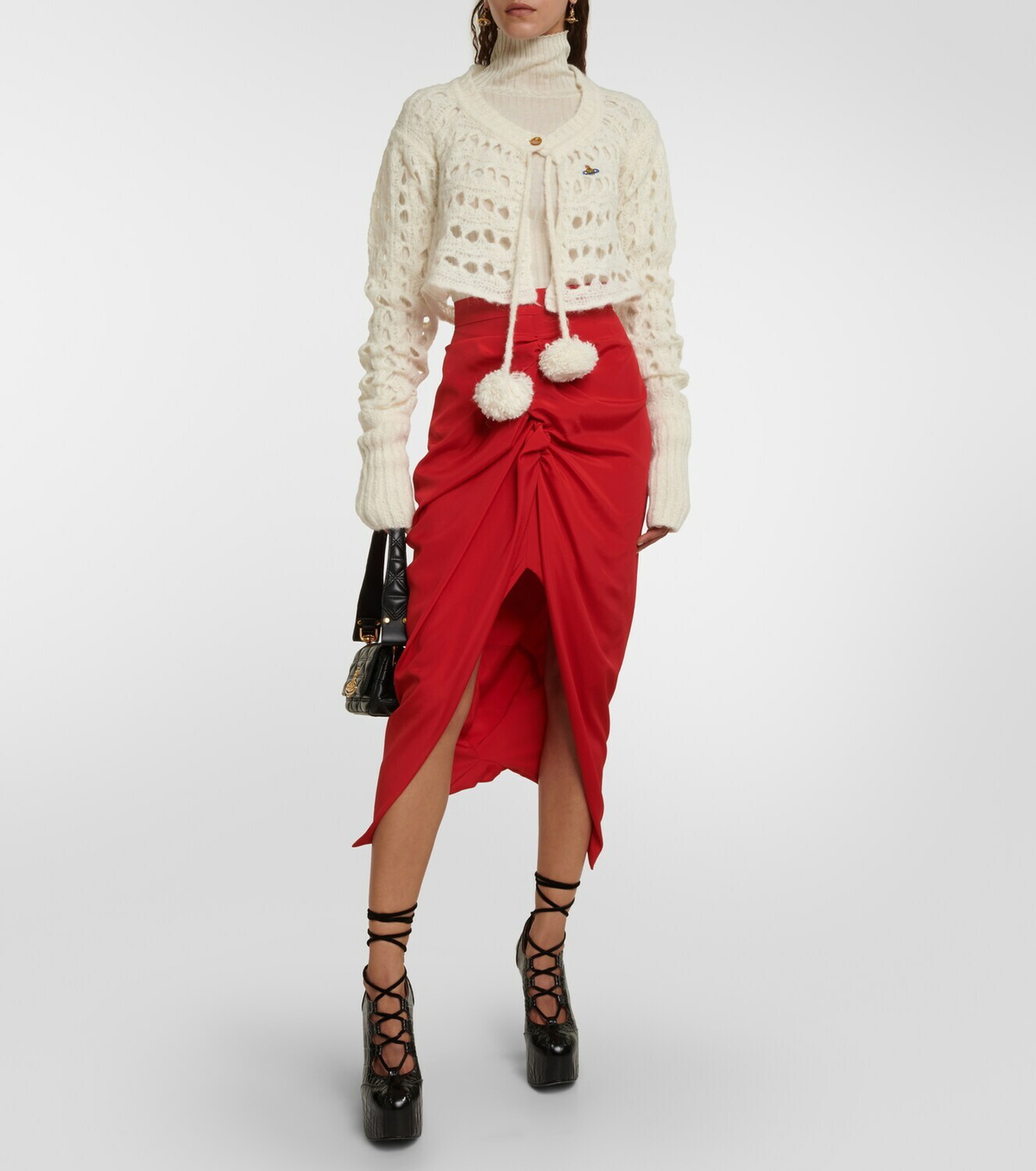 Vivienne Westwood Open-knit alpaca-blend cardigan Vivienne Westwood