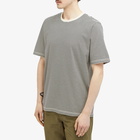 Folk Men's 1x1 Stripe T-Shirt in Charcoal