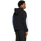 Neil Barrett Indigo and Black Modernist Hoodie