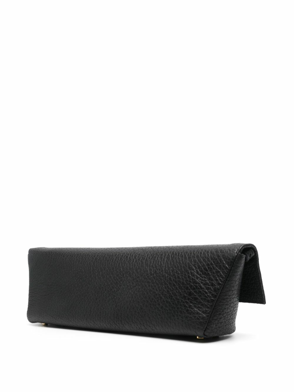Tsatsas Black Kirat Leather Clutch Bag