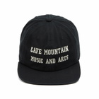Café Mountain Men's Music and Arts Cap in Washed Black 
