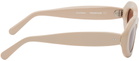 Sun Buddies Beige Courtney Sunglasses
