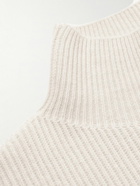 TOM FORD - Ribbed Cashmere Rollneck Sweater - Neutrals