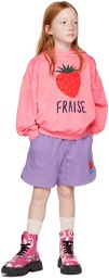 Jellymallow Kids Pink 'Fraise' Hoodie