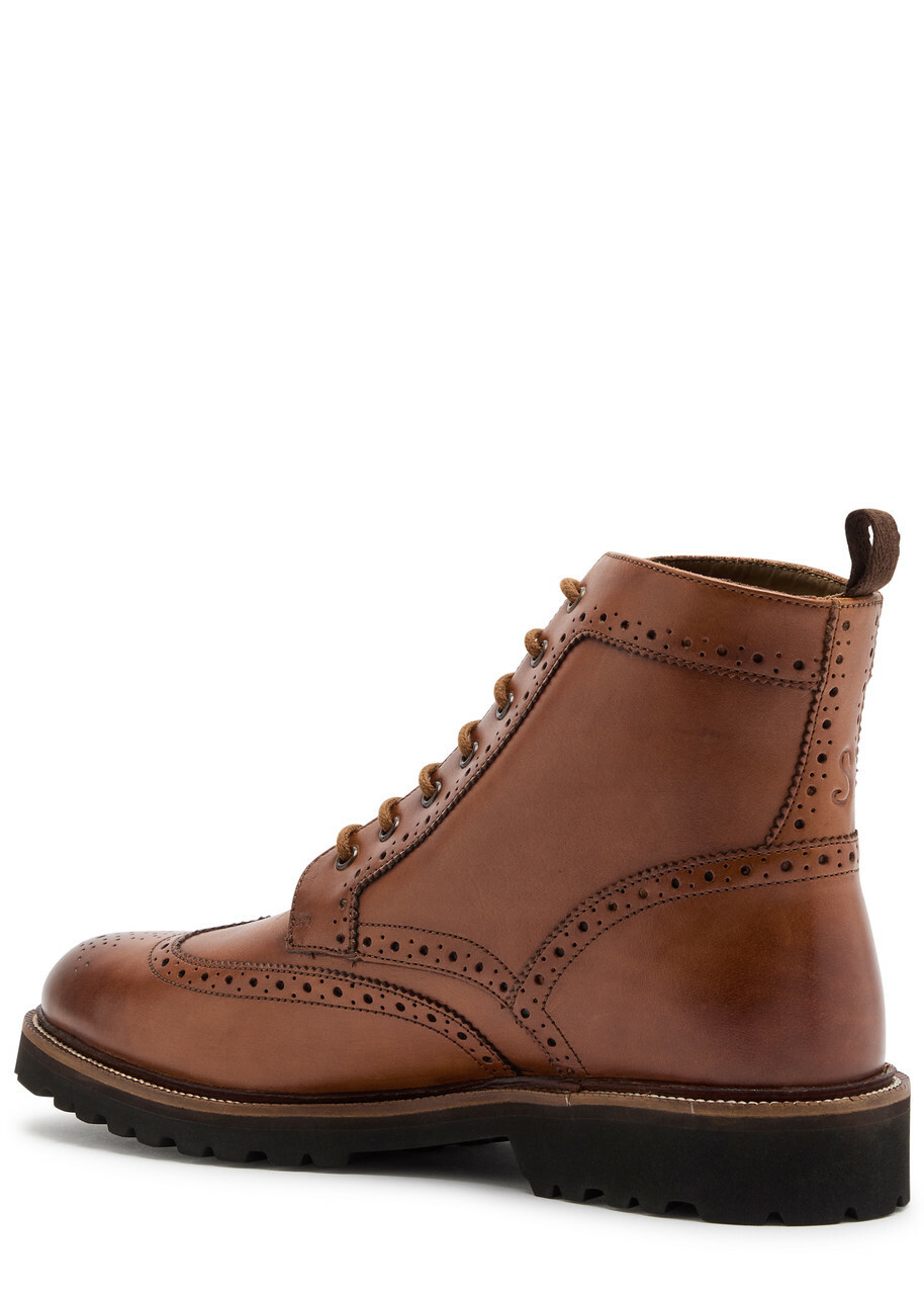 Oliver Sweeney Milbrook Leather Ankle Boots Brown