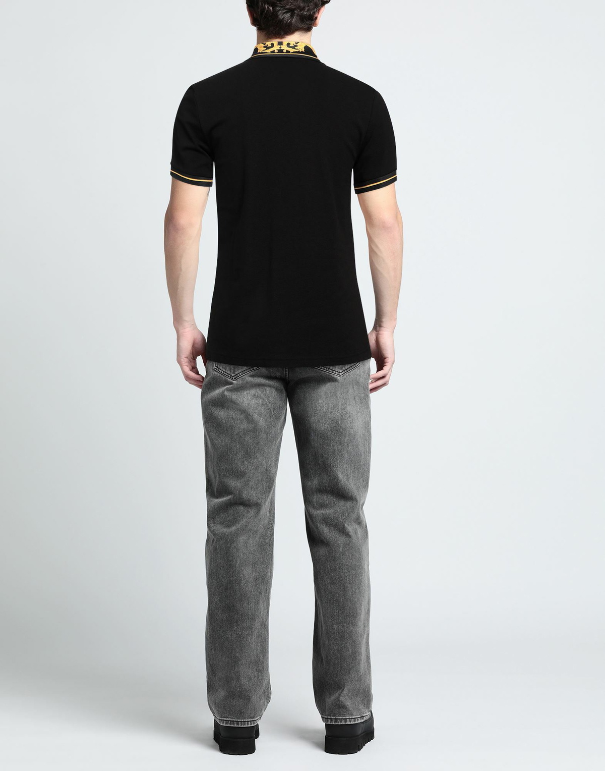 Versace Jeans Couture Mens Polo shirt in Black