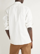 DRAKE'S - Cotton-Ripstop Overshirt - White
