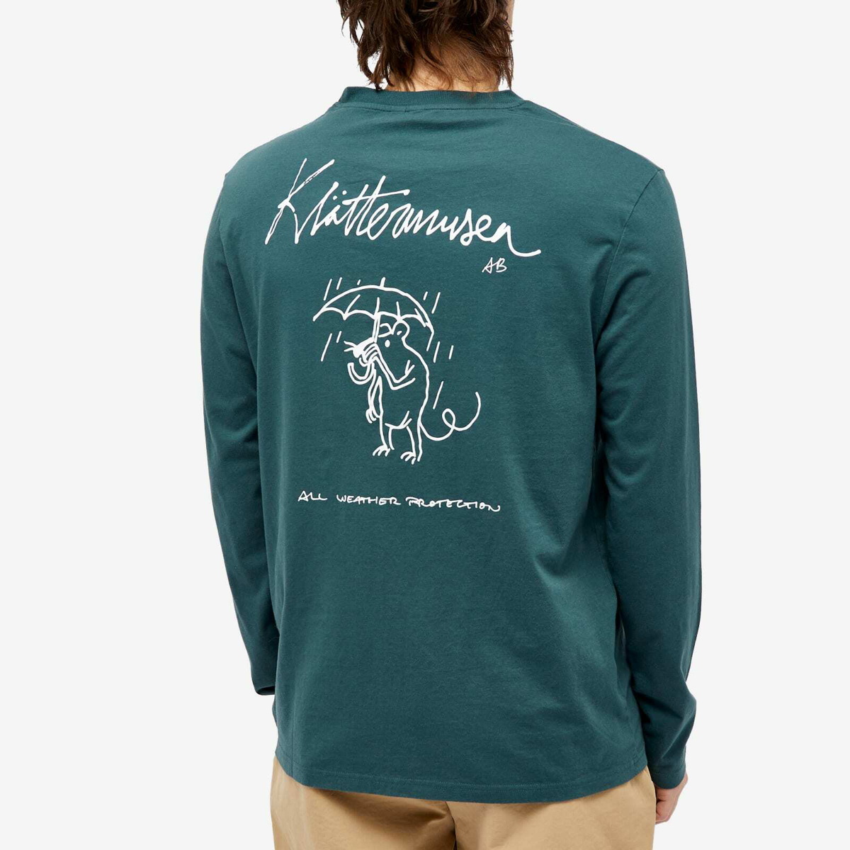 Klättermusen Men's Klattermusen Long Sleeve Runa Rain Mouse T-Shirt in ...