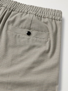 NN07 - Adrian Puppytooth Stretch-Jersey Drawstring Shorts - Brown