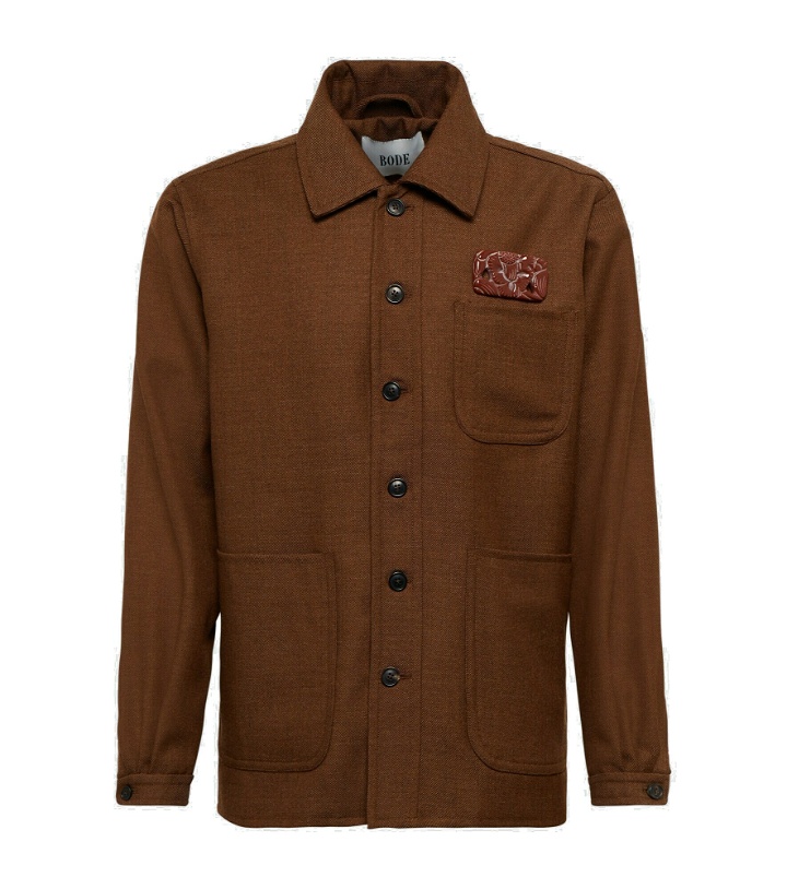Photo: Bode - Brooch wool shirt jacket