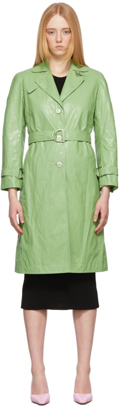Photo: TheOpen Product Green Air Washed Trench Coat