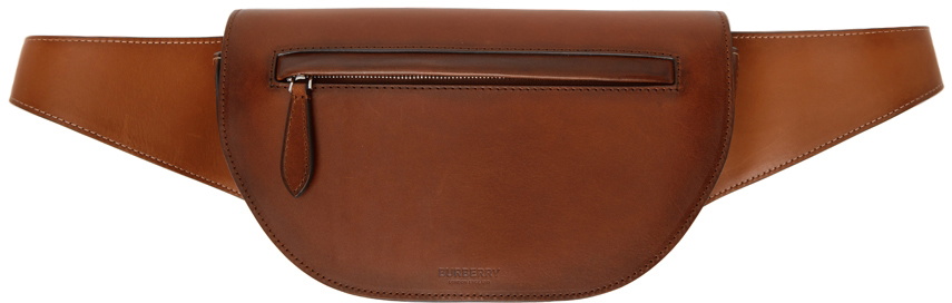 Burberry Men's Olympia Small Grained Leather Bum Bag