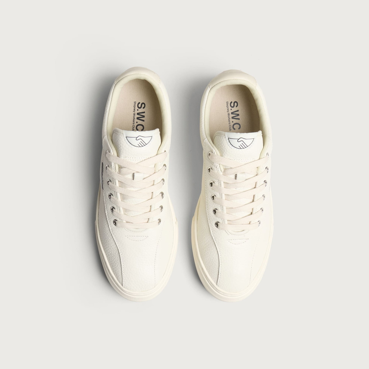 Stepney Workers Club Men's Dellow 02 Tumbled Lea - END. Exclusive in White