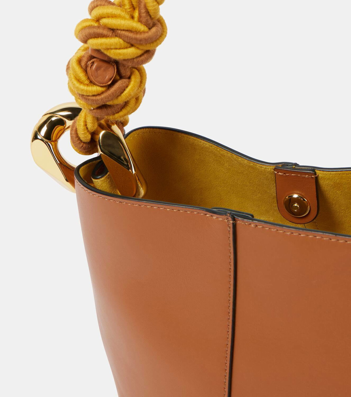 JW Anderson Corner Small leather bucket bag JW Anderson