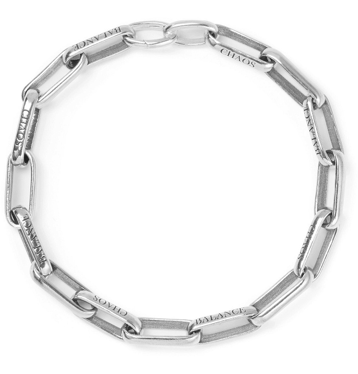 Photo: UNDERCOVER - Engraved Sterling Silver Bracelet - Silver