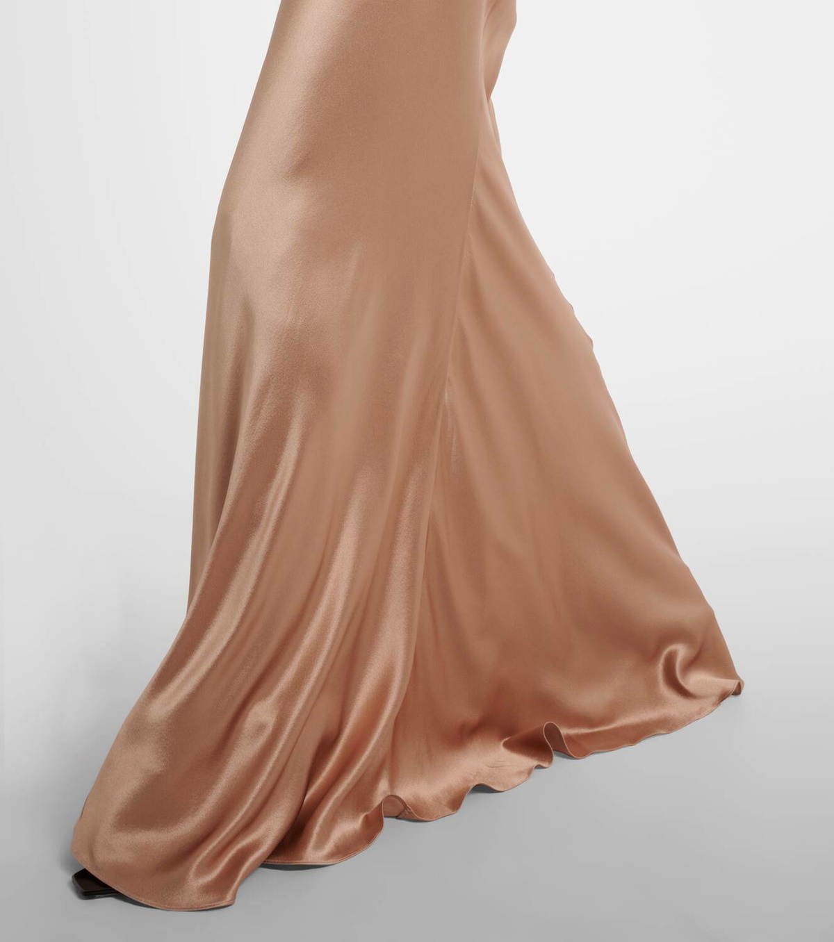saint laurent silk maxi dress Saint Laurent, Crpe satin and lace maxi dress Wedding Dress Save 39%