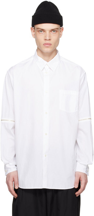 Photo: Undercover White Zip Shirt