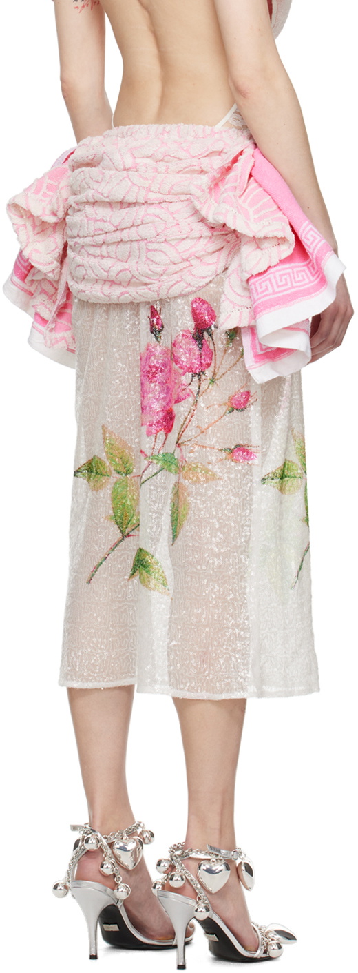 ALL-IN Pink Vase Maxi Skirt