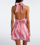 Pucci Marmo halterneck silk twill scarf top
