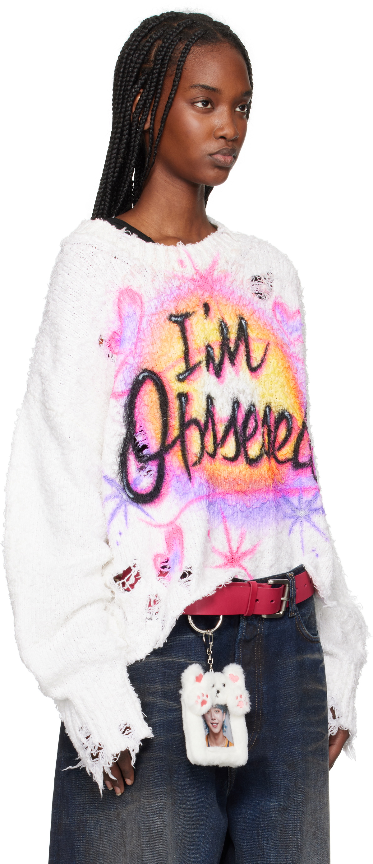 doublet Off-White Airbrush Sweater