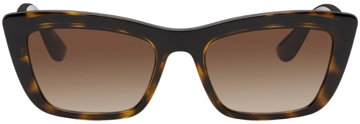 Photo: Dolce & Gabbana Tortoiseshell Step Injection Sunglasses
