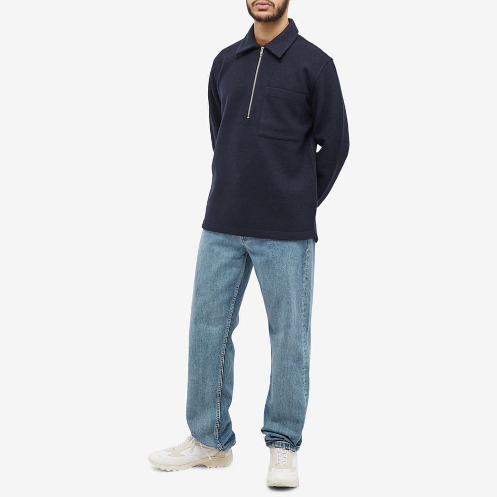 NN07 Men's Ivan Half Zip in Navy Blue NN07