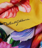 Dolce&Gabbana Floral silk twill scarf