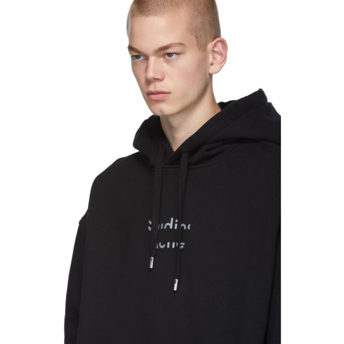 Acne studios outlet black logo hoodie