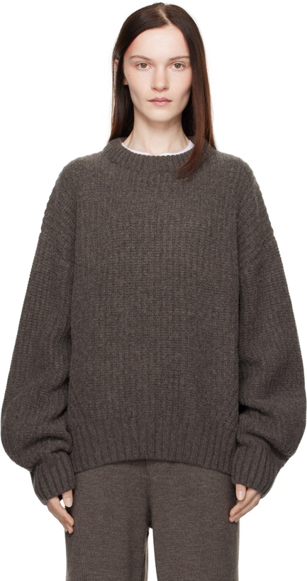 Photo: Aya Muse Taupe Crewneck Sweater