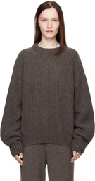 Aya Muse Taupe Crewneck Sweater