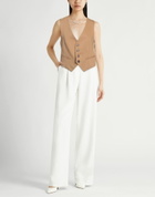 Forte_forte Womens Tailored Vest in Sand