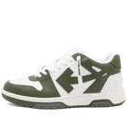 Off-White Men's Out Of Office Sneakers in White/Green