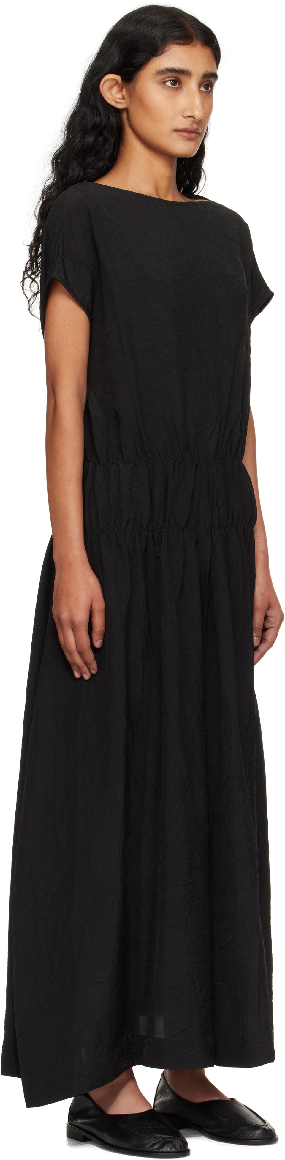 Studio Nicholson Black Simos Midi Dress