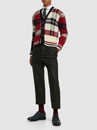 THOM BROWNE - Fun Mix Tartan Jacquard Wool Cardigan