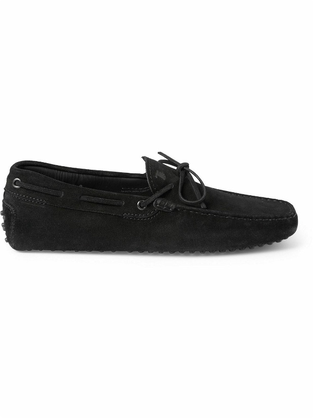 Photo: Tod's - Gommino Suede Driving Shoes - Black