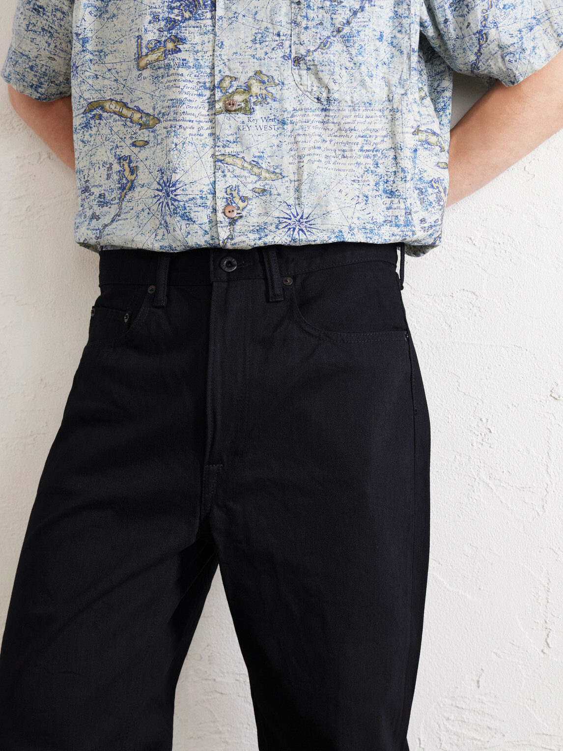 KAPITAL - Straight-Leg Jeans - Black