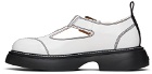GANNI White Everyday Buckle Mary Jane Loafers