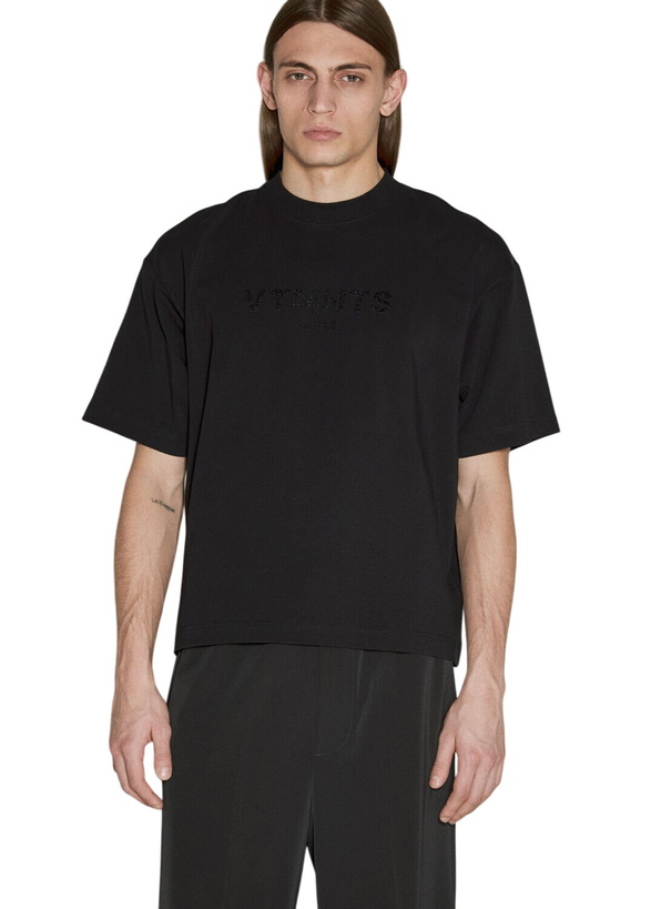 Photo: VTMNTS Paris Crystal Logo Shirt