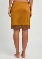 Hanro Gale Lace Stretch-satin Underskirt Gold