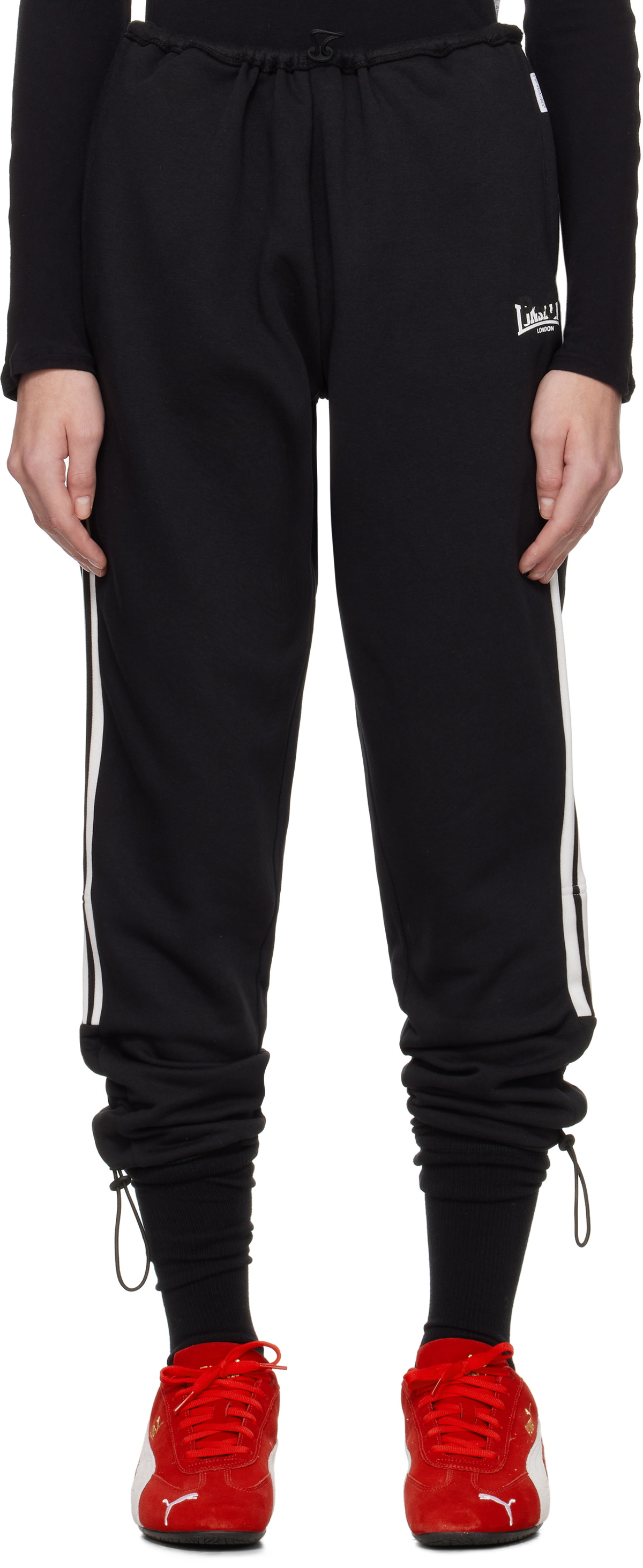 Prototypes Black Toggle Tracksuit Longe Pants