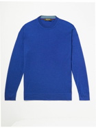 Loro Piana - Silk, Wool and Cashmere-Blend Sweater - Blue