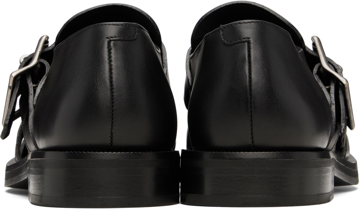 Martine Rose Black Bondage Belt Sandals