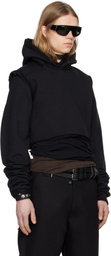 Swampgod Black Cropped Hoodie