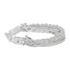 Emanuele Bicocchi Silver Chain Braided Bracelet