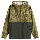 Columbia Men's Spire Valley™ Novelty Windbreaker in Mossy Green Treebark Greenscape