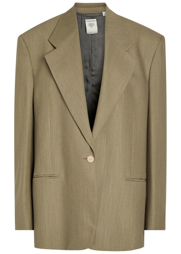 Photo: Calvin Klein Avery Wool-blend Blazer Light Brown