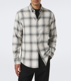 Sunspel Checked cotton flannel shirt